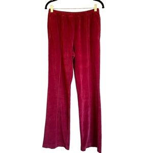 Re/Done Velour Loose Flare Pull On Pants Size Small NWT